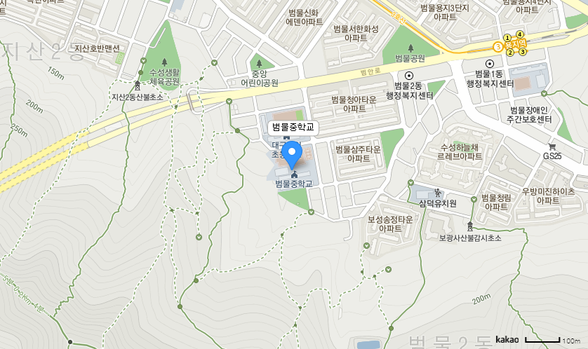 학교 찾아오시는 길 지도